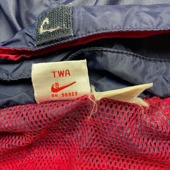 Vintage Nike Jacket Mens Extra Large Blue 90s Windbreaker Hooded Zip - Picture 6 of 12